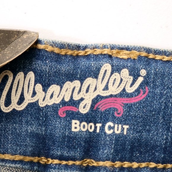 Wrangler Retro Mae Bootcut Jeans Size 1/26 Junior Blue NWT - Picture 3 of 6